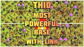 NEW TOWN HALL 10 Th10 HYBRIDTROPHY BASE With Link - 2021  Th10 WarFarming Base With Link  coc