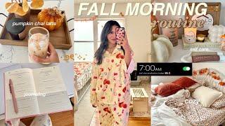 FALL MORNING ROUTINE  cozy aesthetic productive & mindful