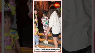 Maahi Vij Was Snapped With Kids At A Restaurant In Bandra  SBB
