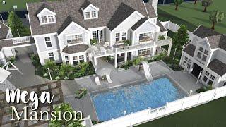 MEGA MANSION BLOXBURG SPEEDBUILD WITH GUEST HOUSE AND POOL