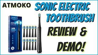 Atmoko Sonic Electric Toothbrush Review & Demo 2022