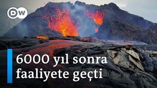 İzlandalılar yanardağ patlamasını eğlenceye dönüştürdü  Lav ateşinde pastırma - DW Türkçe