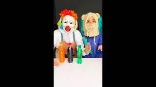 Clown vs Bear funny food pranks-comedy