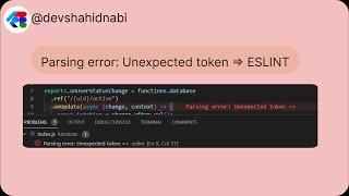 ESLint Parsing error Unexpecteed token  ESLINT  ERROR RESOLVED  JaaScript