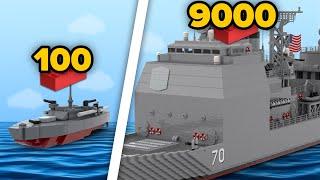 LEGO WARSHIPS in Different Scales  Comparison