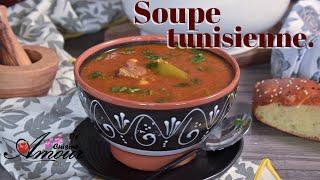 soupe tunisienne chorba à la semoule dorge tchicha pour Ramadan