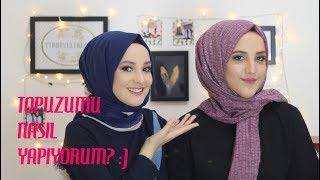 TOPUZUMU NASIL YAPIYORUM ?  GÜNLÜK ŞAL BAĞLAMA  HIJAB TUTORIAL