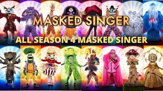 All Masked Singer Reveals Season 4  The Masked Singer USA