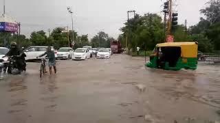 Heavy rain in Chandigarh and its surrounding areas