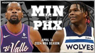 Minnesota Timberwolves vs Phoenix Suns Full Game Highlights  Apr 14  2024 NBA Season