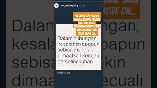 ADA APA DENGAN AKTOR GANTENG FERO WALANDOUW SAMPAI MEMPOSTING STORY IG TENTANG PERSELINGKUHAN?