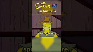 The Simpsons visit Australia #shorts