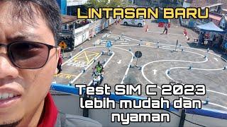 Akhirnya Lintasan baru test SIM C sudah di berlakukan