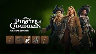 New Pirates of the Caribbean Bundle Skins & Emotes In Item Shop Today