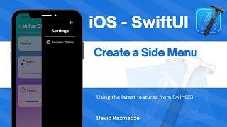 SwiftUI Tutorial Creating a Side Menu Xcode 13 Swift 5