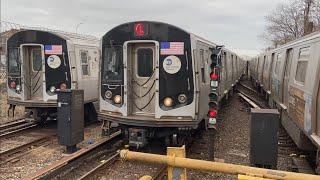 BMT Canarsie Line L Trains with Yard Move Action @ East 105th Street R143 R160A-1