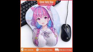 Creative 3D Cartoon Anime Mouse Pad with Wrist Support