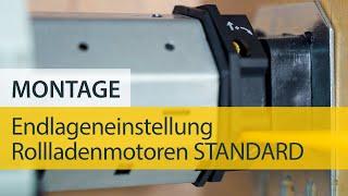 Anlernen Endlageneinstellung Rollladenmotor STANDARD von Schellenberg