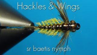 Fly Tying Baetis Nymph SR  Hackles & Wings