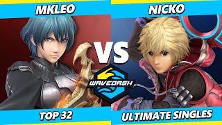 Wavedash 2023 - MkLeo Byleth Vs. Nicko Shulk Smash Ultimate - SSBU