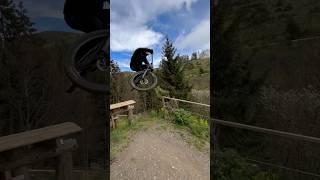 STUNT at the Bikepark #barspin #biking #mtb #downhill #freeride