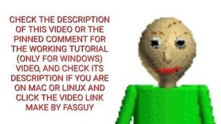 How to download Baldis Basics Classic Remastered Mod Menu CHECK THE DESCRIPTION FOR WORKING VIDEO