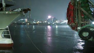 4K Rain Walk Rainy MokPo Harbor