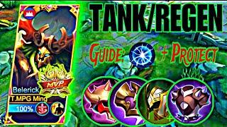 BELERICK TANK BUILD 2023 HEALING 100% - BEST BUILD BURIED S30  MOBILE LEGENDS