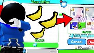 i Traded ALL MY Banana Pets in Pet Simulator X