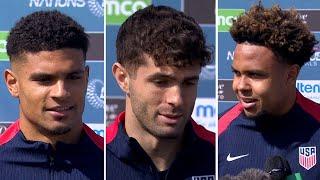 Miles Robinson Christian Pulisic Weston McKennie talk Concacaf Nations League Copa America etc.