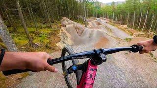 RIDING DOWNHILL FREERIDE LINES ON A DIRT JUMP BIKE FEELS INSANE