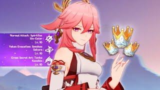 building triple crowning and maxing out yae miko  perfecting my account