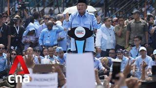 Indonesia elections Prabowo Subianto holds final rally in central Jakarta