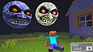 i Found Scary LUNAR MOON  in Minecraft  Minecraft Lunar Moon 