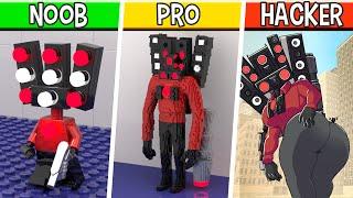 LEGO Titan Speaker Man  Noob Pro HACKER  Skibidi Toilet
