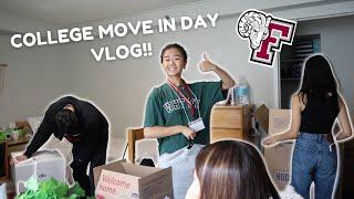 COLLEGE MOVE IN DAY VLOG AT FORDHAM UNIVERSITY  dear adulting