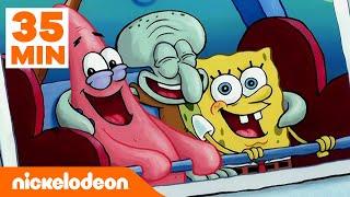 Bob Esponja  35 min de Calamardo siendo el más AMABLE  Nickelodeon en Español