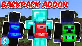 BEDROCK BACKPACKS Addon Working Minecraft Backpacks