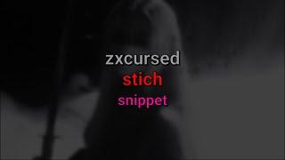 zxcursed - stich текст песни snippet