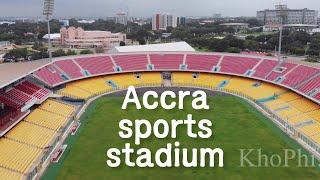 Accra Sports Stadium  Landmarks 4K  Aerial Ghana