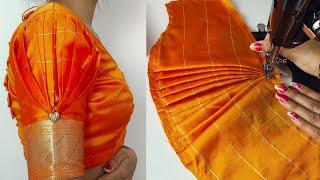 Puffy Sleeves Design  Puffy Sleeve Cutting and Stitching  Designer Blouse Sleeve Design