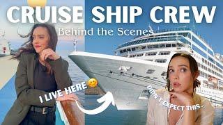 Cruise Ship Crew Life Behind The Scenes. Crew Parties Engine Room Tour  & More