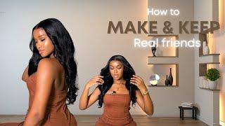 HOW TO MAKE & KEEP REAL FRIENDS  Pre-plucked 13x4 HD lace wig install  Wiggins Hair