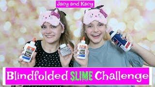 Blindfolded Slime Challenge  Jacy and Kacy