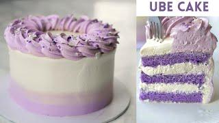 Ube Cake with Cream Cheese Frosting