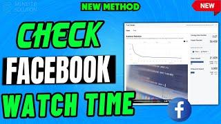 How to check facebook watch time on LaptopPC 2024  View Facebook Insights