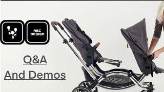 Abc Designs Q&A Interview and Full Demos  Salsa 4 pram Zoom Double Ping Stroller