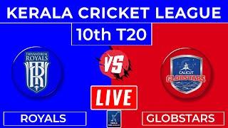 LIVE  Calicut Globstars vs Trivandrum Royals  10th T20  CG vs TR Live Score  KCL 2024