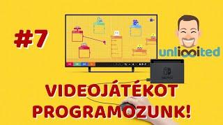 #7 Videojátékot programozunk - HETEDIK LECKE  GAME BUILDER GARAGE