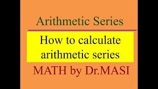 Arithmetic Series